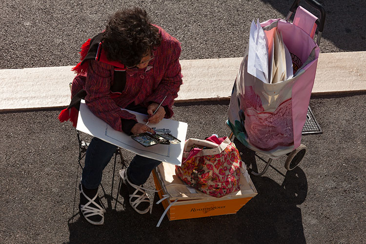 Peintre de rue - Nice - © Norbert Pousseur