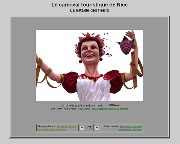 Page sur le carnaval de Nice - © Norbert Pousseur