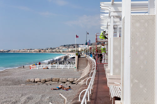 La promenade des anglais et sa plage - Nice - © Norbert Pousseur