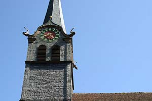 © Norbert Pousseur - Paysages d'Argovie - Suisse - Clocher aux tuiles 