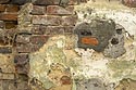 Ancien mur de brique ravaudé - Rebecq en Belgique - © Norbert Pousseur