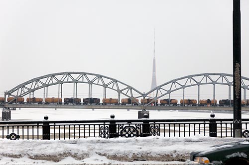 Transport ferroviaire de marchandises - Riga - © Norbert Pousseur