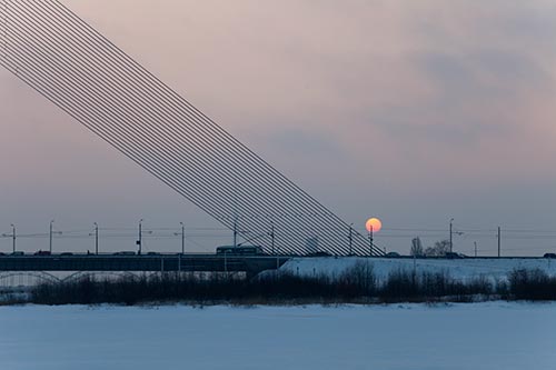 Haubans du pont Vanšu - Riga - © Norbert Pousseur