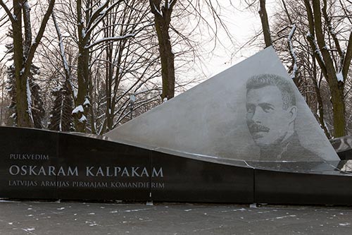 Le monument à Oskars kalpaks - Riga - © Norbert Pousseur