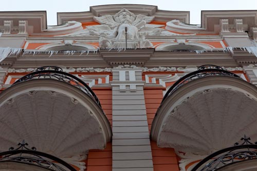 Haut de façade 'Art nouveau' - Riga - © Norbert Pousseur