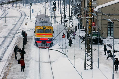 Gare près de Riga - © Norbert Pousseur Gare près de Riga - © Norbert Pousseur