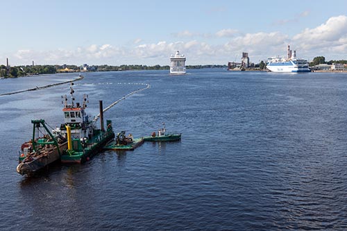 La Daugava vers la mer - Riga - © Norbert Pousseur