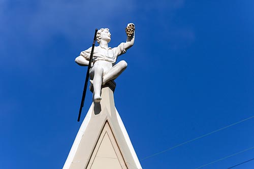 Vendange au sommet d'un toit - Riga - © Norbert Pousseur