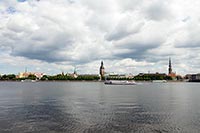 La ville depuis la rive gauche de la Daugava - Riga - © Norbert PousseurLa ville depuis la rive gauche de la Daugava - Riga - © Norbert Pousseur