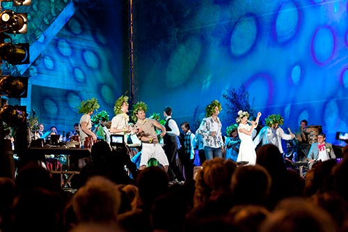 Podium de musiciens - Riga - © Norbert Pousseur