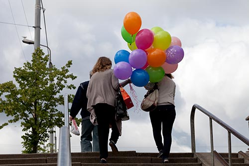 Ballons pour fête - Riga - © Norbert Pousseur