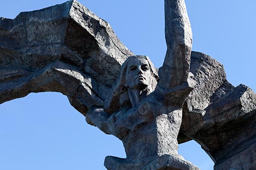 Statue de la mère patrie russe - Riga - © Norbert Pousseur