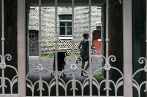 Cour intérieur d'immeuble - Riga - © Norbert Pousseur