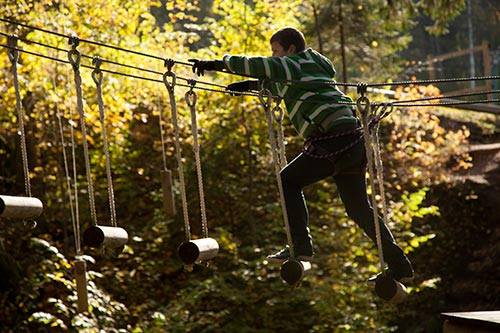 Parcours 'Tarzan' dans les arbres  - Riga - © Norbert Pousseur