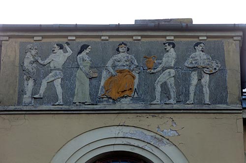 Frise d'ouviers russes - Riga - © Norbert Pousseur Frise d'ouviers russes - Riga - © Norbert Pousseur