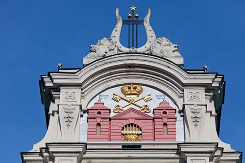 Les masques du théâtre national - Riga - © Norbert Pousseur
