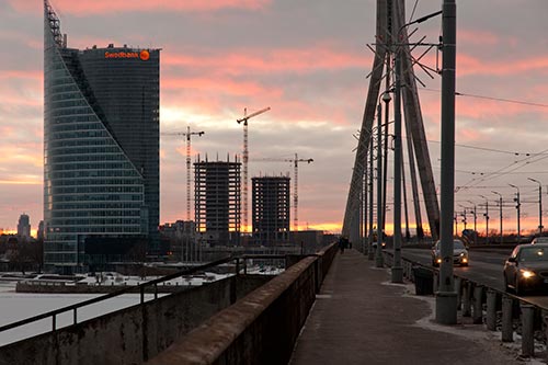 Bâtiments en cours de construction - Riga - © Norbert Pousseur