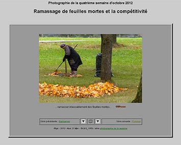 Page sur le ramassage des feuilles mortes - © Norbert Pousseur