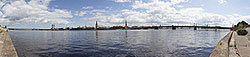 Panorama de Riga un jour  d'été nuageux - © Norbert Pousseur