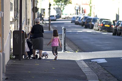 Mammie et ses petits enfants - St Quentin dans l'Aisne - © Norbert Pousseur