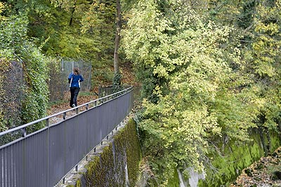 Passerelle piétons - Brugg en Suisse - © Norbert Pousseur