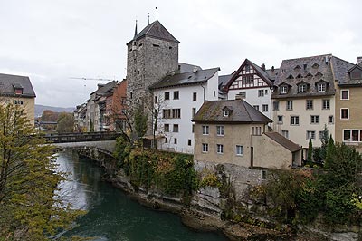 La tour et le pont - Brugg en Suisse - © Norbert Pousseur
