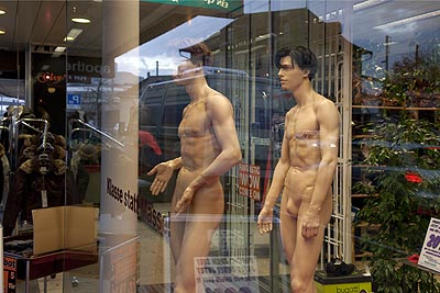 Reflets d'hommes nus - Brugg en Suisse - © Norbert Pousseur