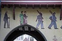 Décor de la tour d'entrée d'Aarau avec soldats - © Norbert Pousseur