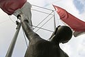 Sculpture contemporaine à la gloire de la Suisse - Aarau - © Norbert Pousseur